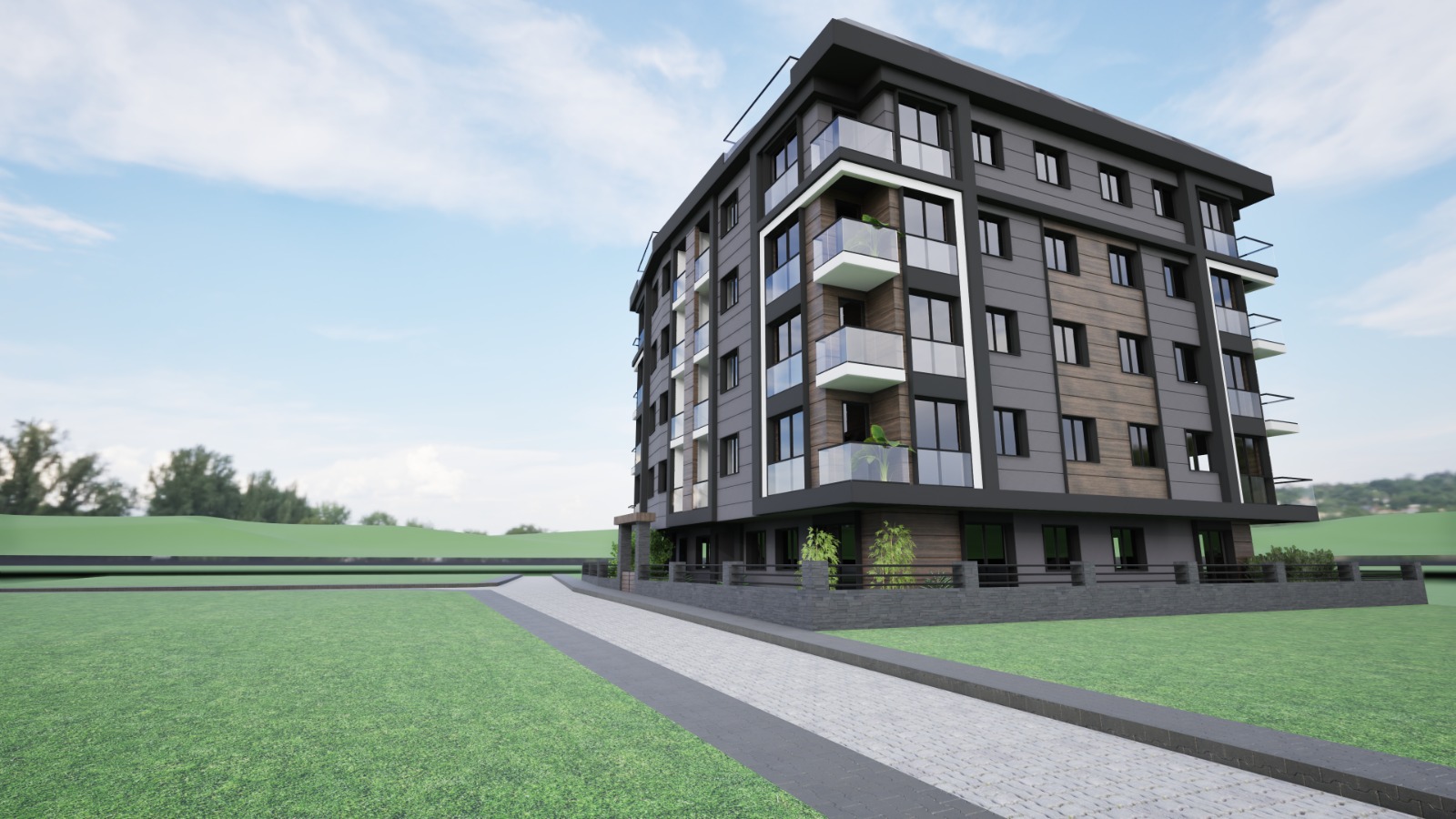 Avcılar modern residence projesi perspektifi